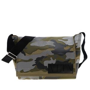 Valentino Garavani VLTN Camo Shoulder Bag Military Green